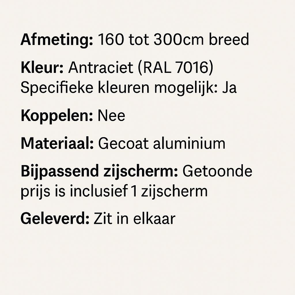 Deurluifel Munchen met zelfgemaakte zijpaneel/zijpanelen